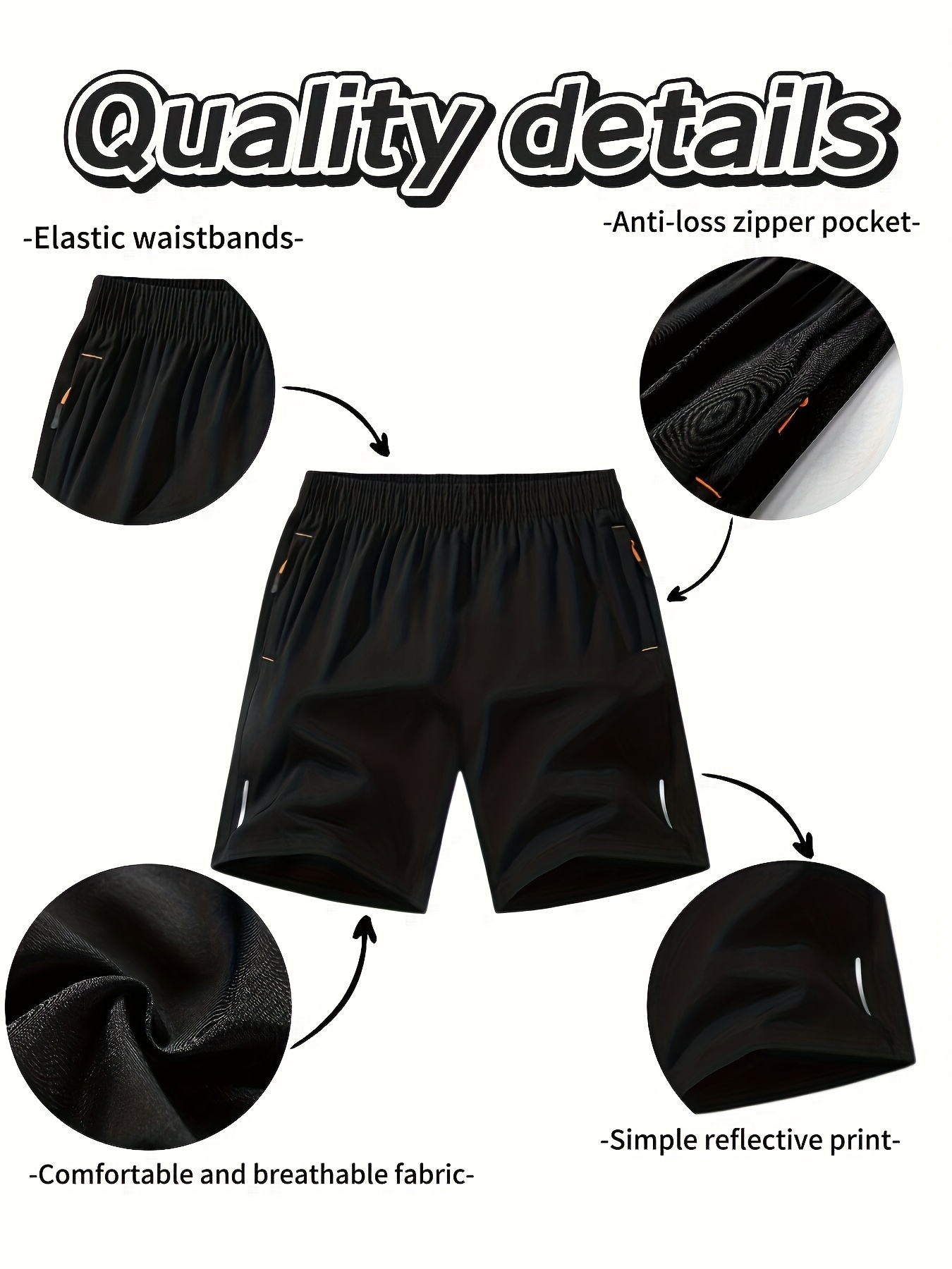 Men's Drawstring Sports Shorts