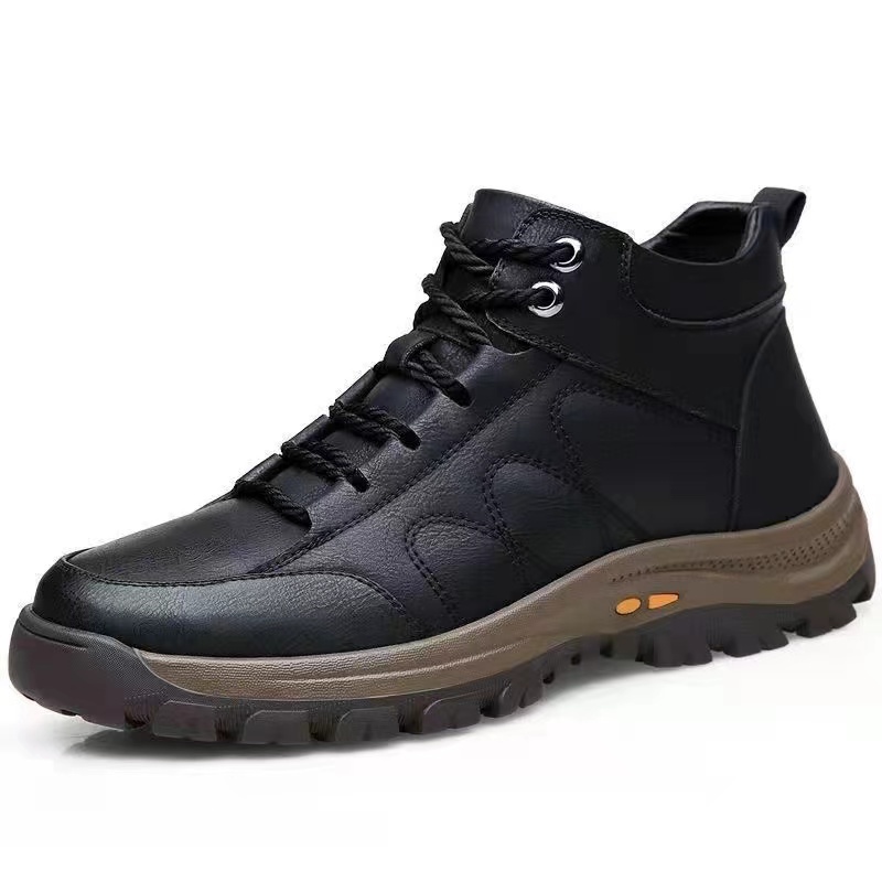 Men's Comfy Arch Support Waterproof Lightweight Handmade Genuine Leather Shoes