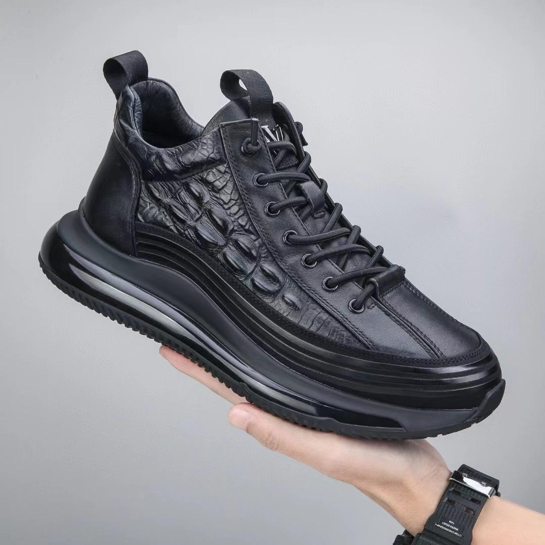 Platform Crocodile Comfort Sneakers