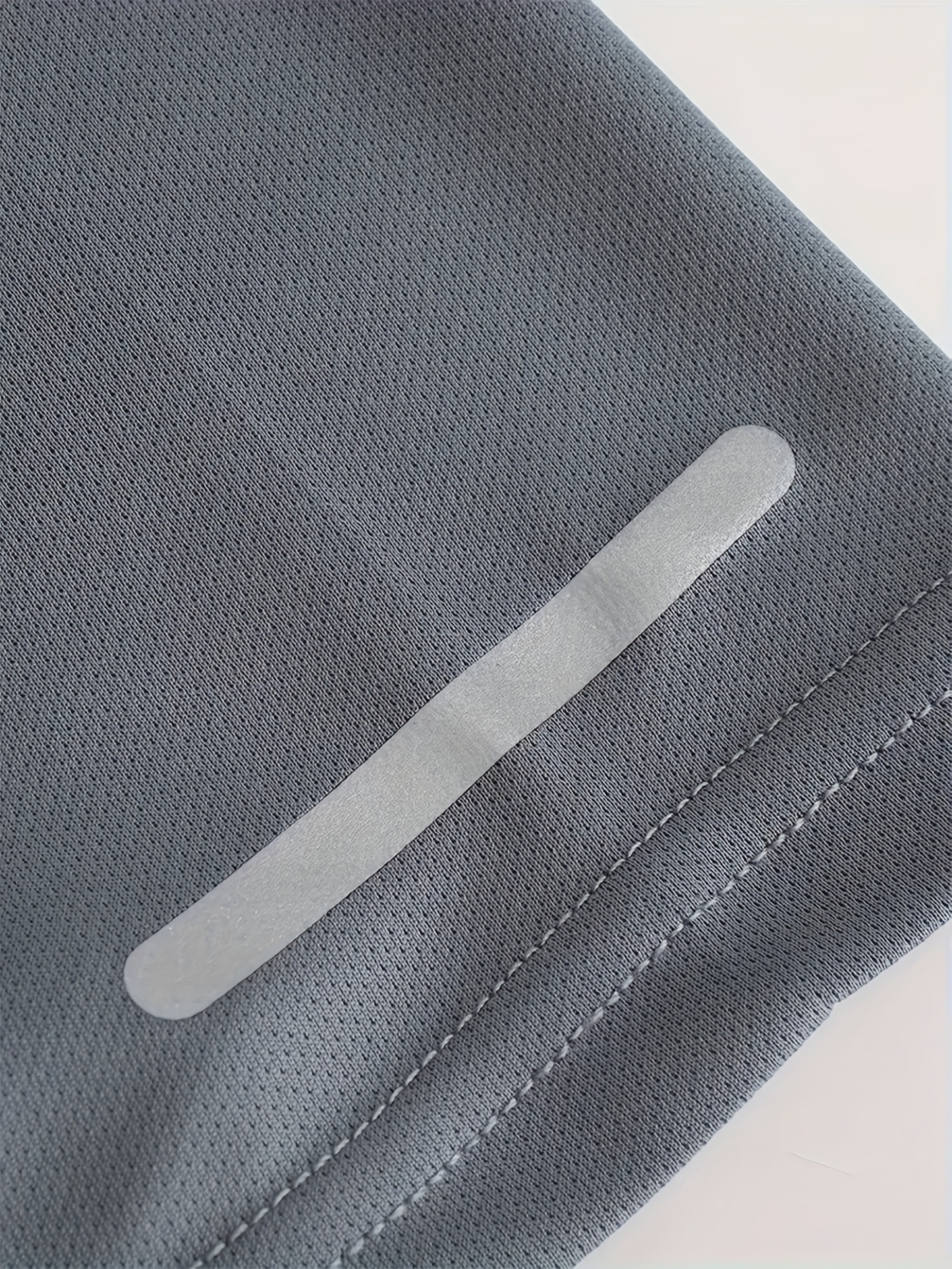 Men's Quick-Dry Sports T-Shirt with Reflective Strips, Moisture-Wicking