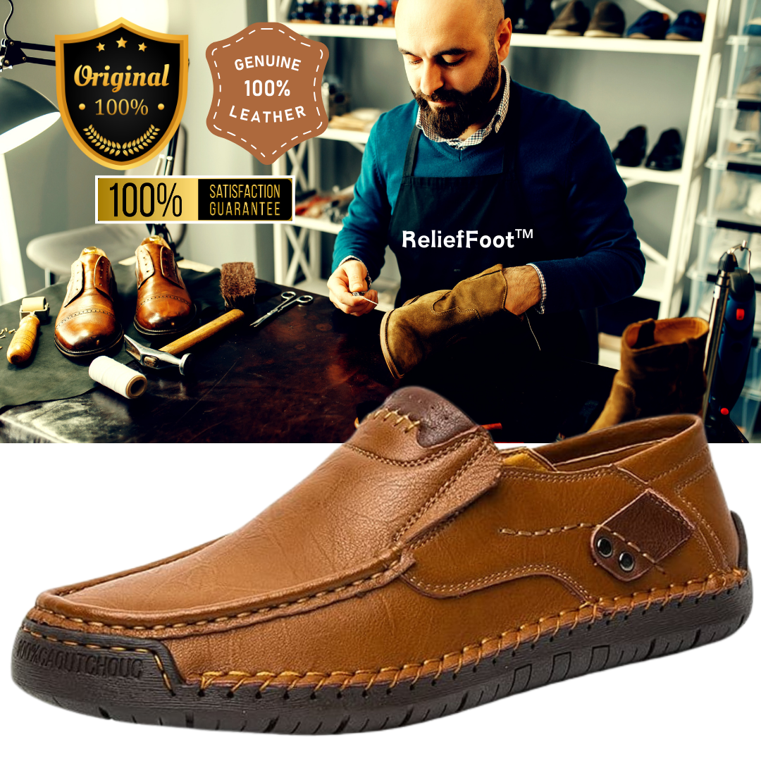ReliefFoot®⏰Last Day 50% OFF🔥 Men's Handmade Genuine Leather Slip-On 