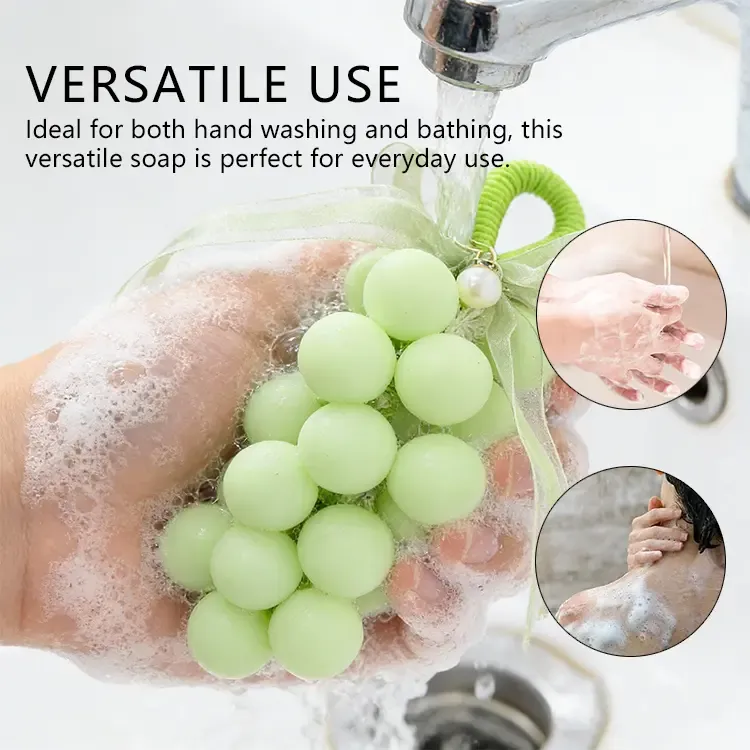Handmade Grape-Shaped Soap Set