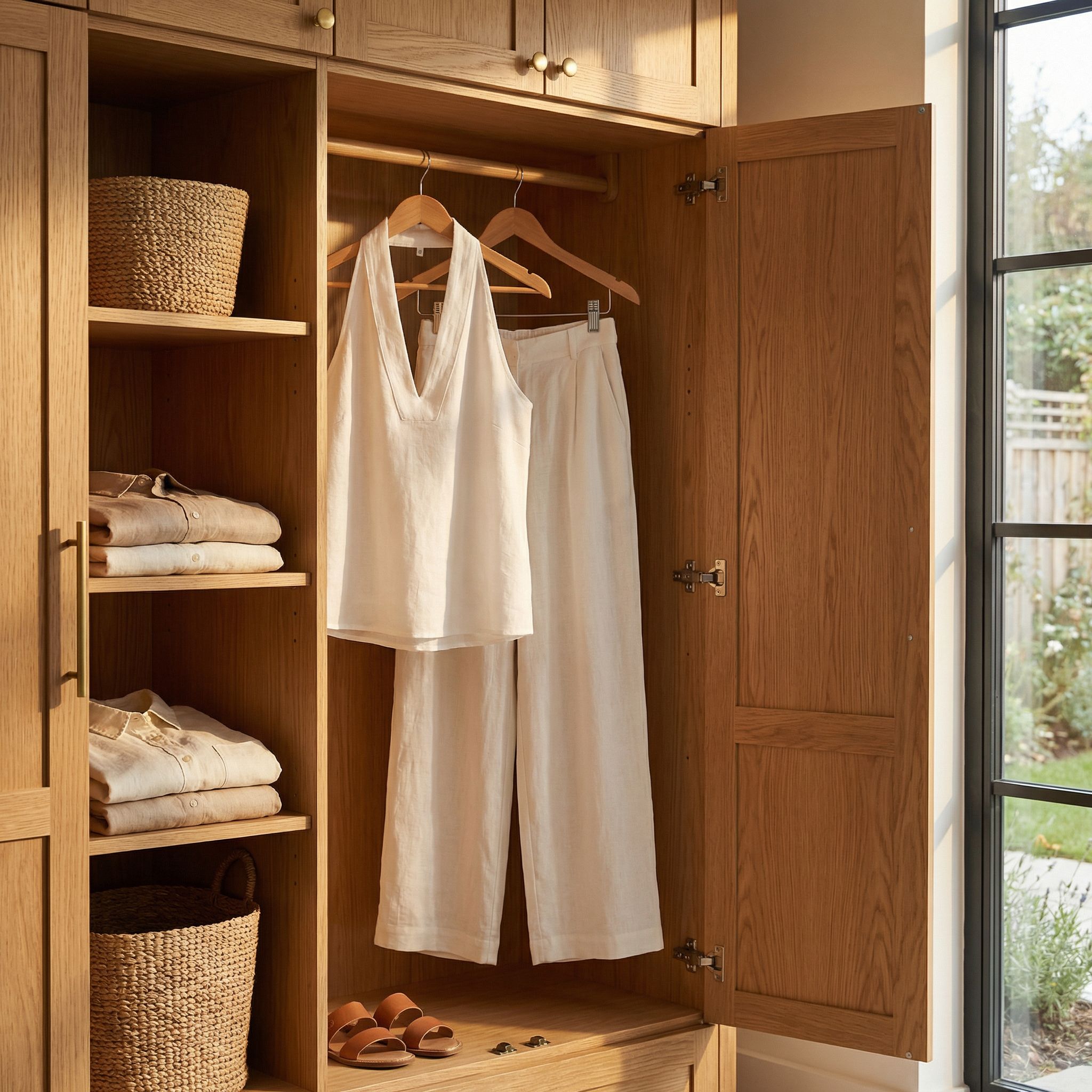 Meticulously Crafted linen-cotton blend