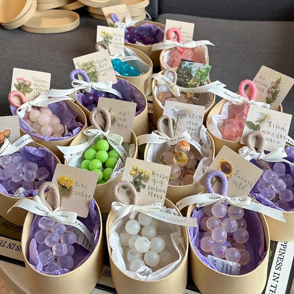 Handmade Grape-Shaped Soap Set (25 Pieces), Decorative Scented Soaps for Hand Washing, Elegant Fruit-Inspired Design, Gentle Everyday Use, Ideal for Home D&eacute;cor, Party Favors, Holiday Gifts, Bathroom Display, and Creative Gift Sets