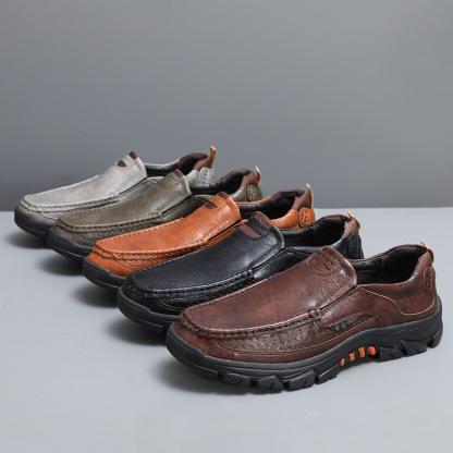 ⏰Promotion 70% OFF - 2025 Upgrade Men's Orthopedic Comfortable Casual Genuine Leather Slip On Loafers