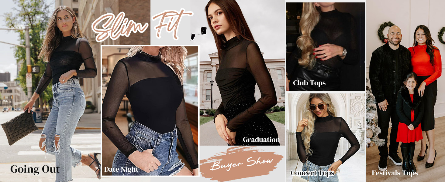 black mesh top concert tops for women club tops for women party tops for women sexy going out tops