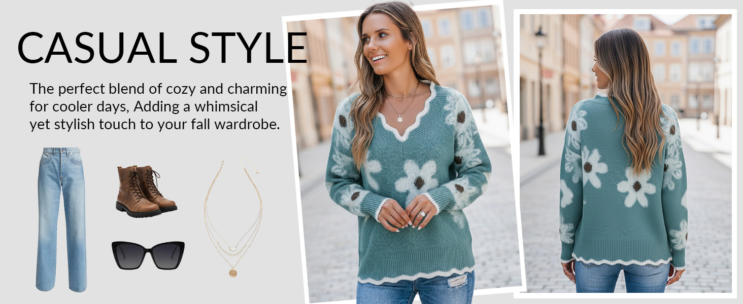 v neck sweater