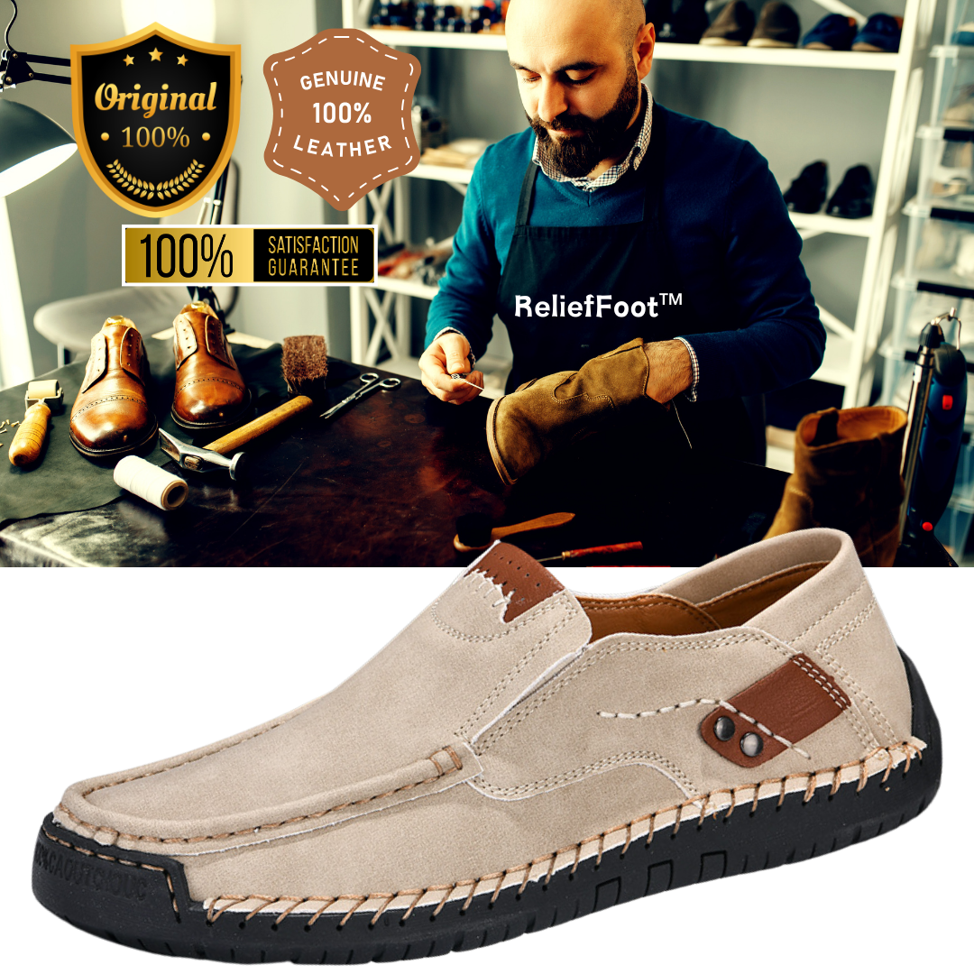ReliefFoot®⏰Last Day 50% OFF🔥 Men's Handmade Genuine Leather Slip-On Loafers by ⏰Promotion - 50% OFF🔥