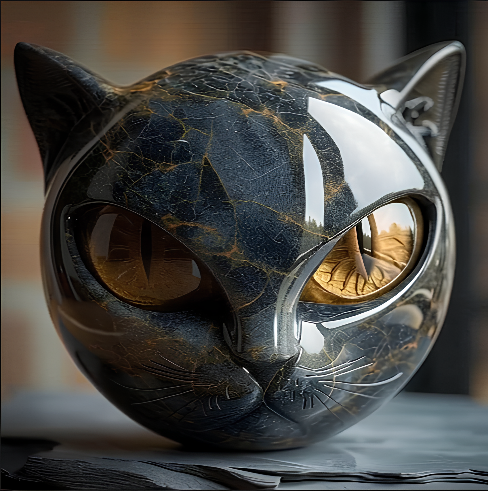 Black Cat Sculpture That Brings Luck Into Your Home