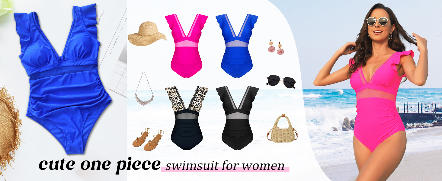 womens one piece swimsuits bathing suits tummy control