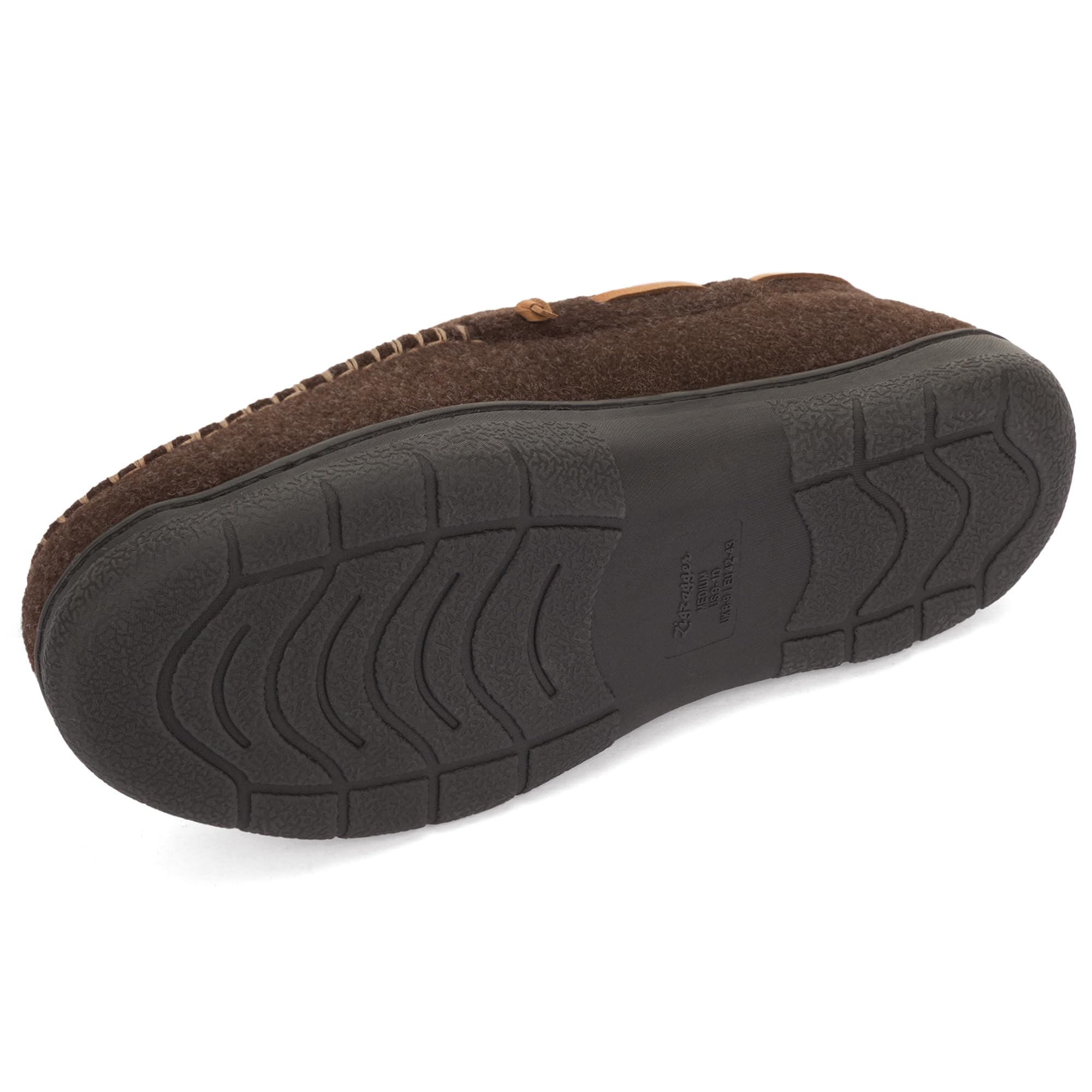 Men's Daily Non-Slip Warm Plush Wide Toe Slip-On Loafers Slippers