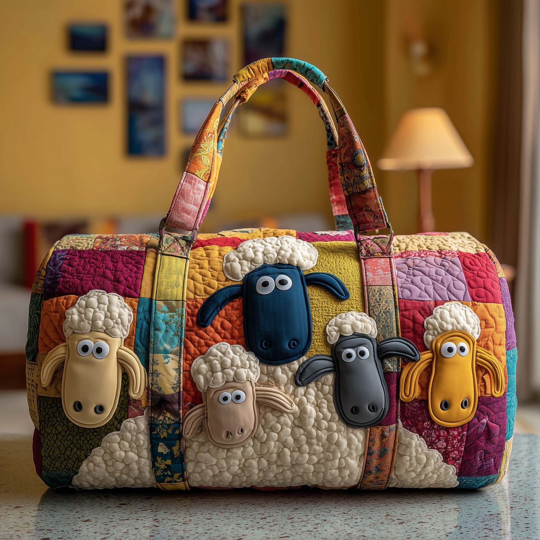 Funky Sheep Quilted Duffle Bag GFTONL5149