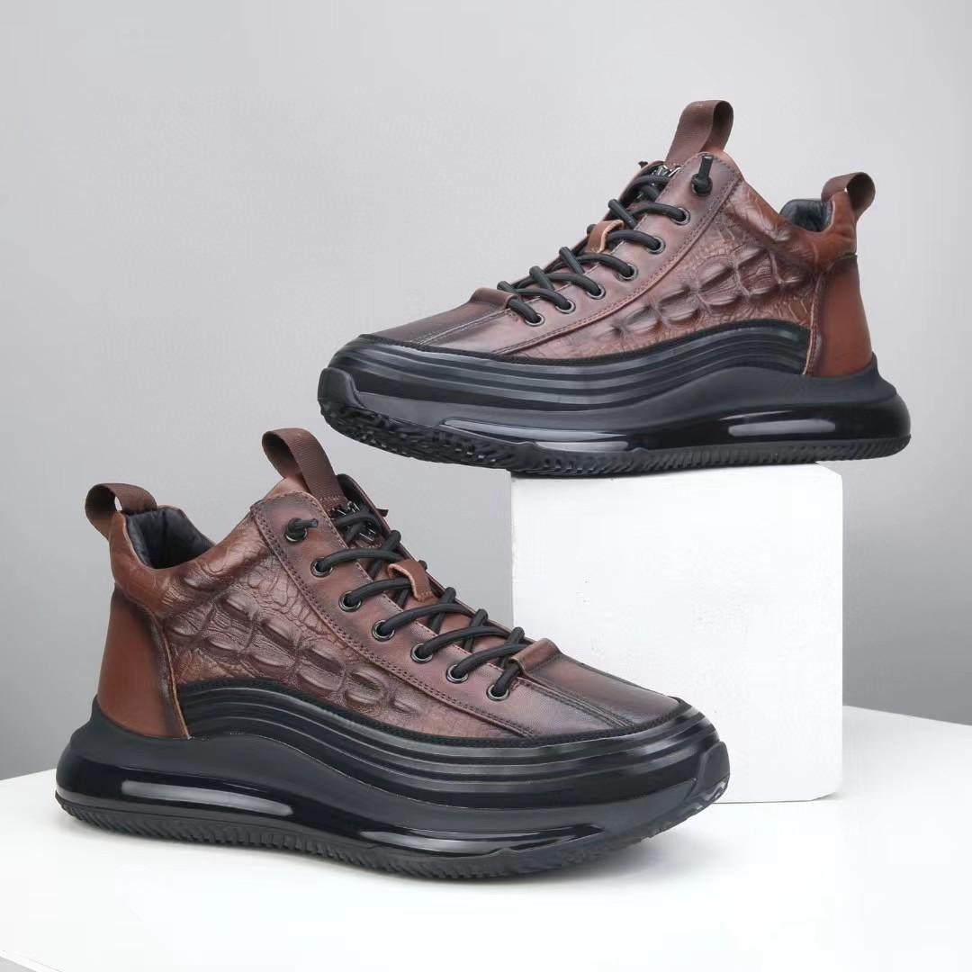 Platform Crocodile Comfort Sneakers