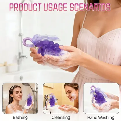Handmade Grape-Shaped Soap Set