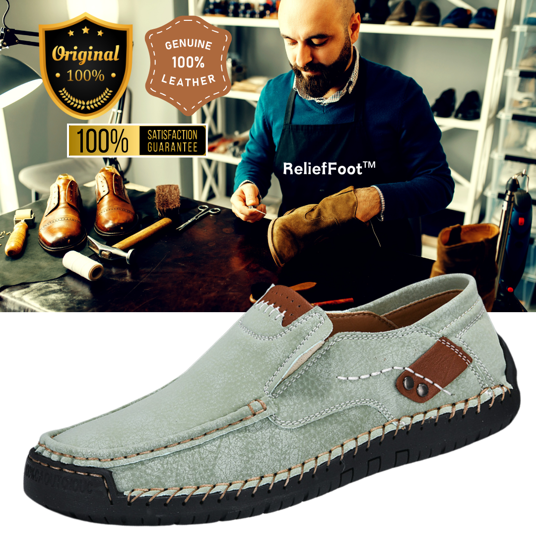 ReliefFoot®⏰Last Day 50% OFF🔥 Men's Handmade Genuine Leather Slip-On Loafers by ⏰Promotion - 50% OFF🔥