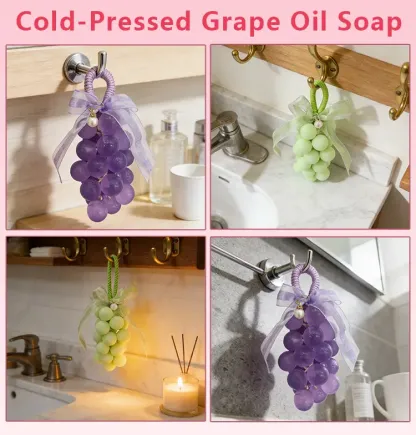 Handmade Grape-Shaped Soap Set
