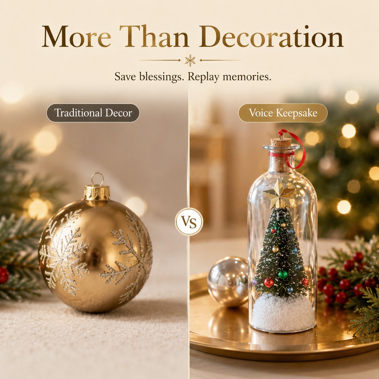 Artisan glass keepsake details