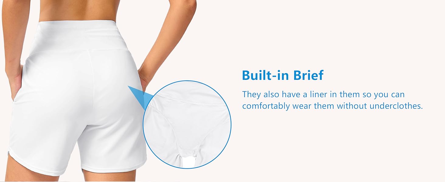 swim shorts with liner