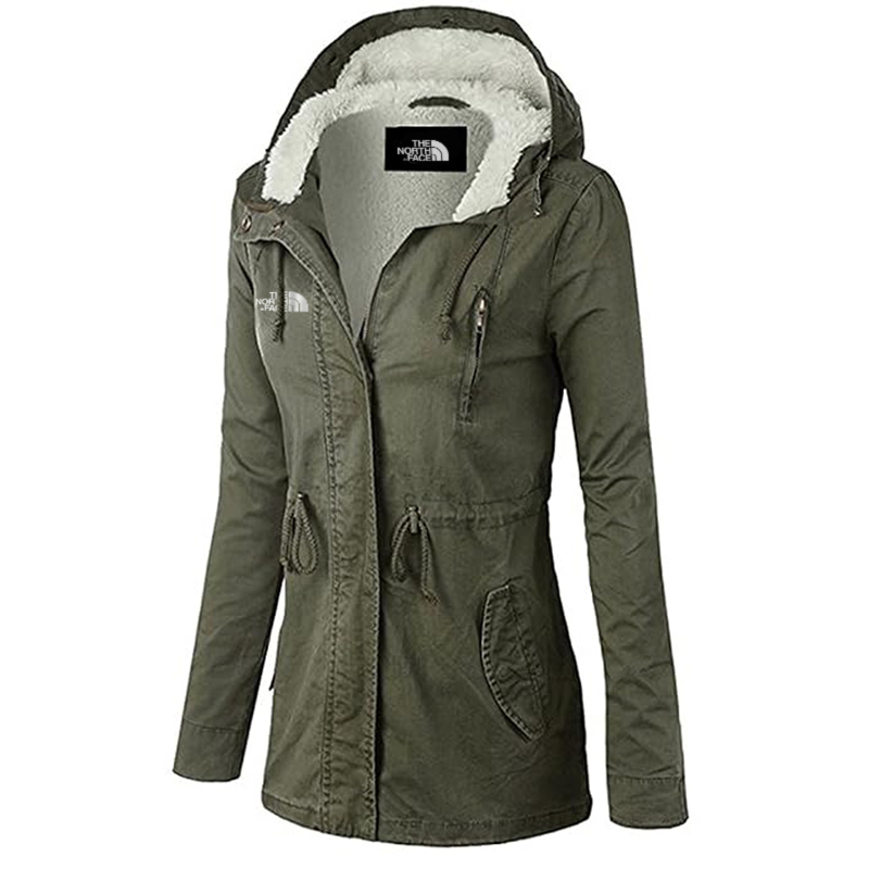 Womens Cotton Anorak Lightweight Utility Parka Jackets with Drawstring -  WOMEN'S