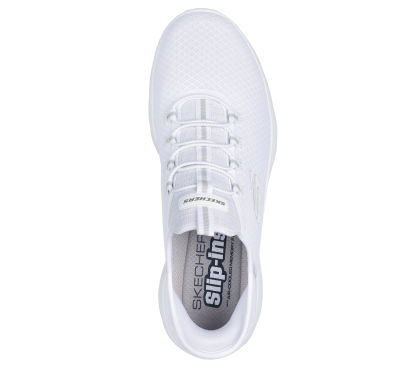 (WMNS) skecthehers Max Cushioning Premier Blue/White/Red 17692-WAQ