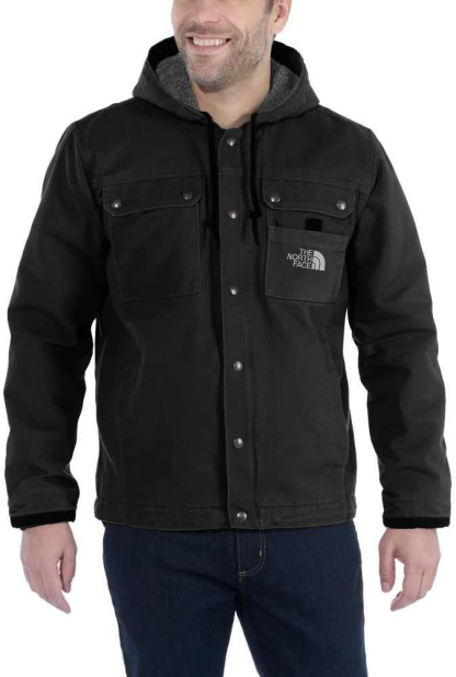 Carhartt Men's Relaxed Fit Washed Duck Sherpa-Lined Utility Jacket Work Outerwear