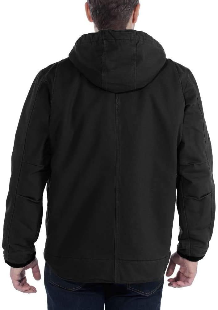 Carhartt Men's Relaxed Fit Washed Duck Sherpa-Lined Utility Jacket Work Outerwear