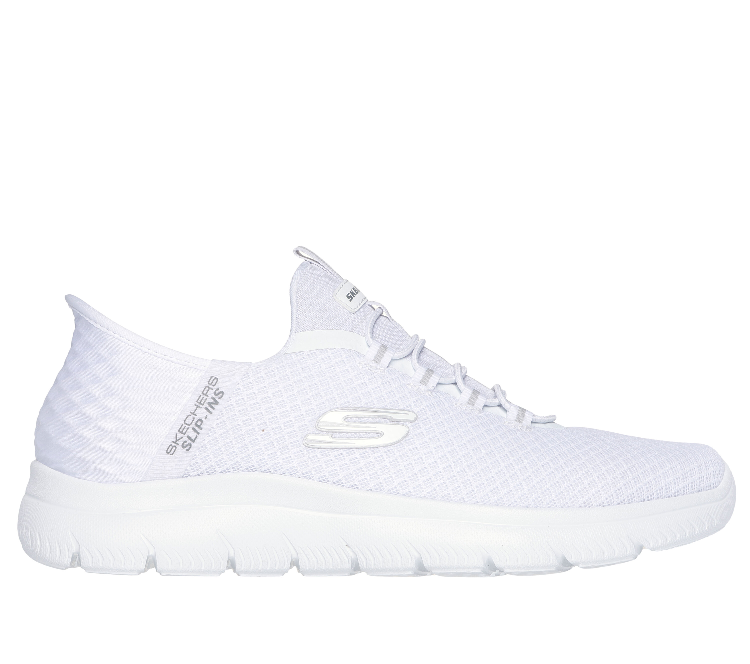 (WMNS) skecthehers Max Cushioning Premier Blue/White/Red 17692-WAQ
