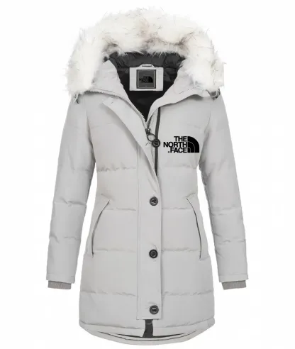 2024 Fashion ladies parka coat with fur collar