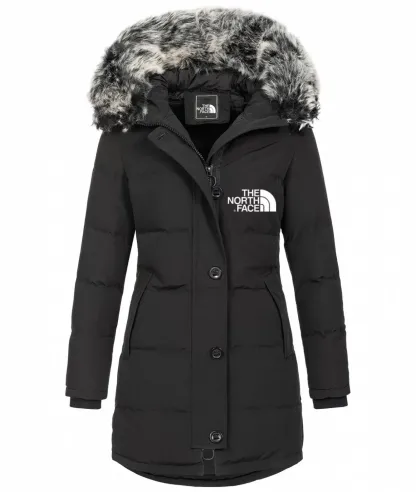 2024 Fashion ladies parka coat with fur collar