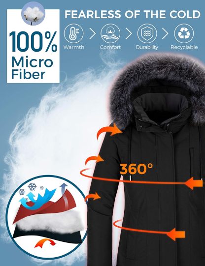 Winter Waterproof Puffer Jackets - Women's