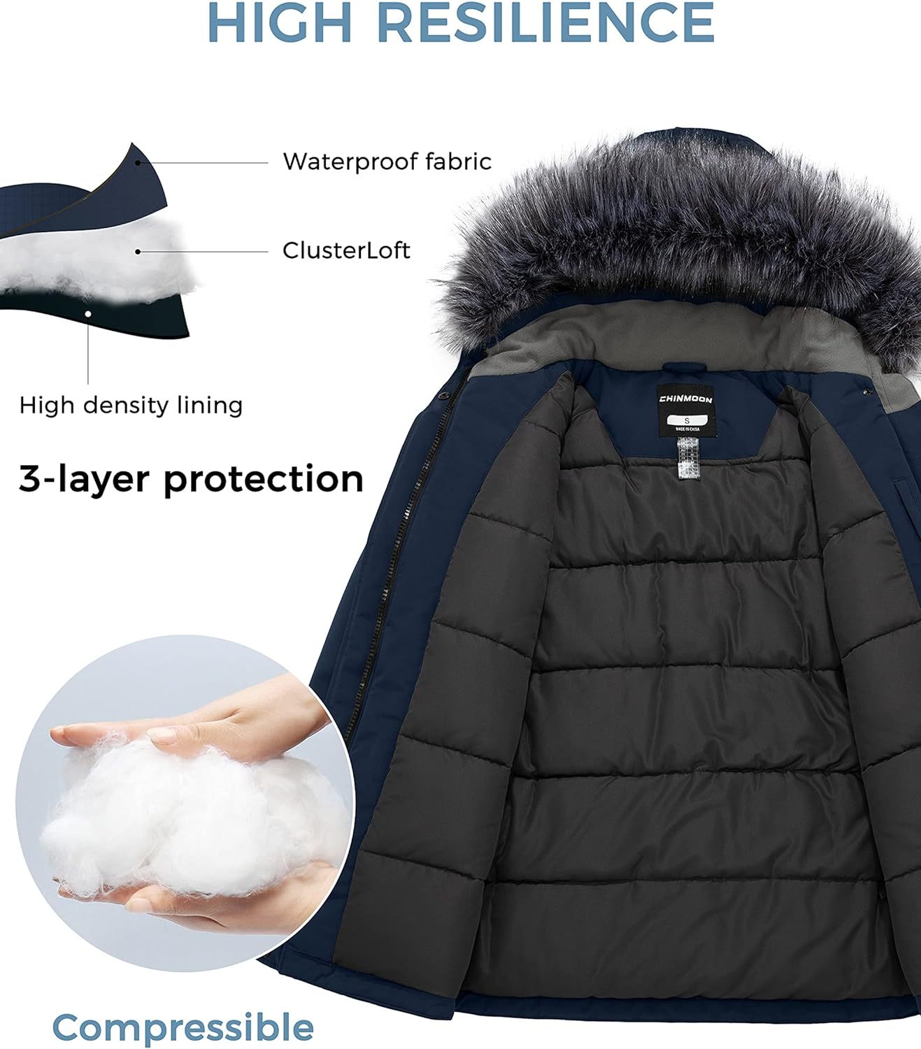 Winter Waterproof Puffer Jackets - Women's