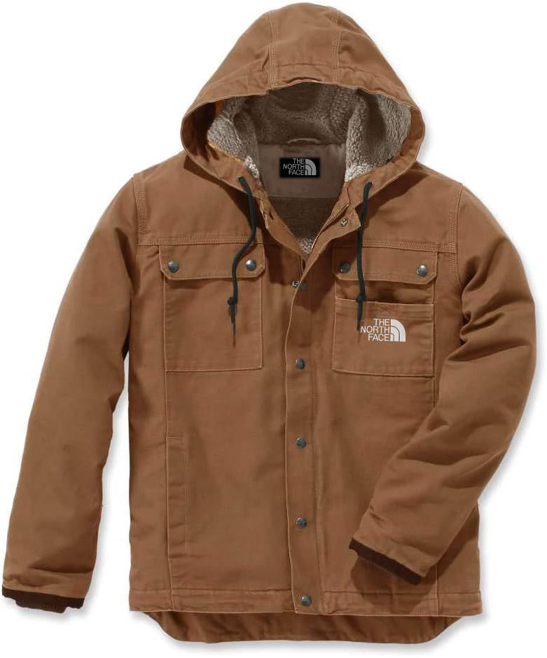 Carhartt Men's Relaxed Fit Washed Duck Sherpa-Lined Utility Jacket Work Outerwear