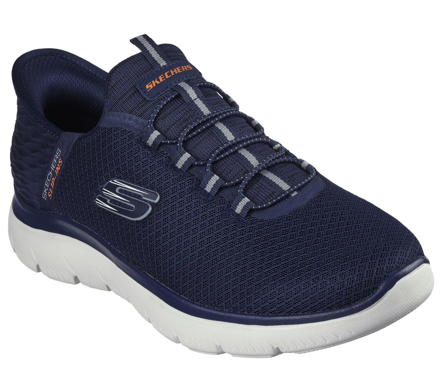 (WMNS) skecthehers Max Cushioning Premier Blue/White/Red 17692-WAQ