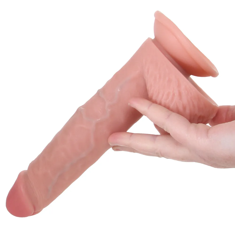 Shots Toys  RealRock 8 Inch Thrusting Dildo in Light-Seduce Mart