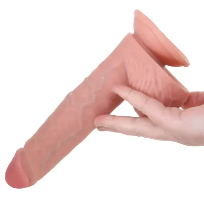 Shots Toys  RealRock 8 Inch Thrusting Dildo in Light-Seduce Mart