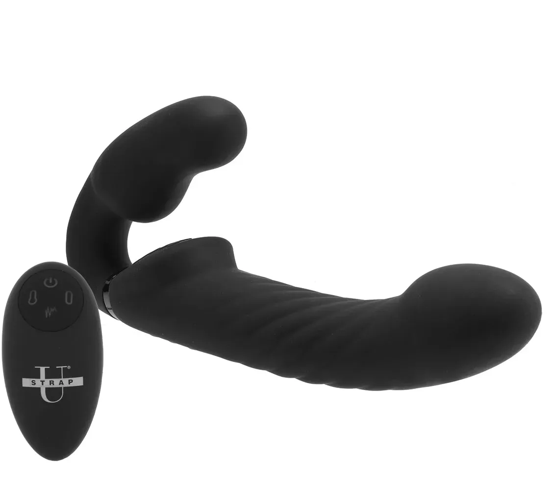 XR Brands  Ergo-Fit Twist Inflatable Vibrating Strapless Strap-On-Seduce Mart