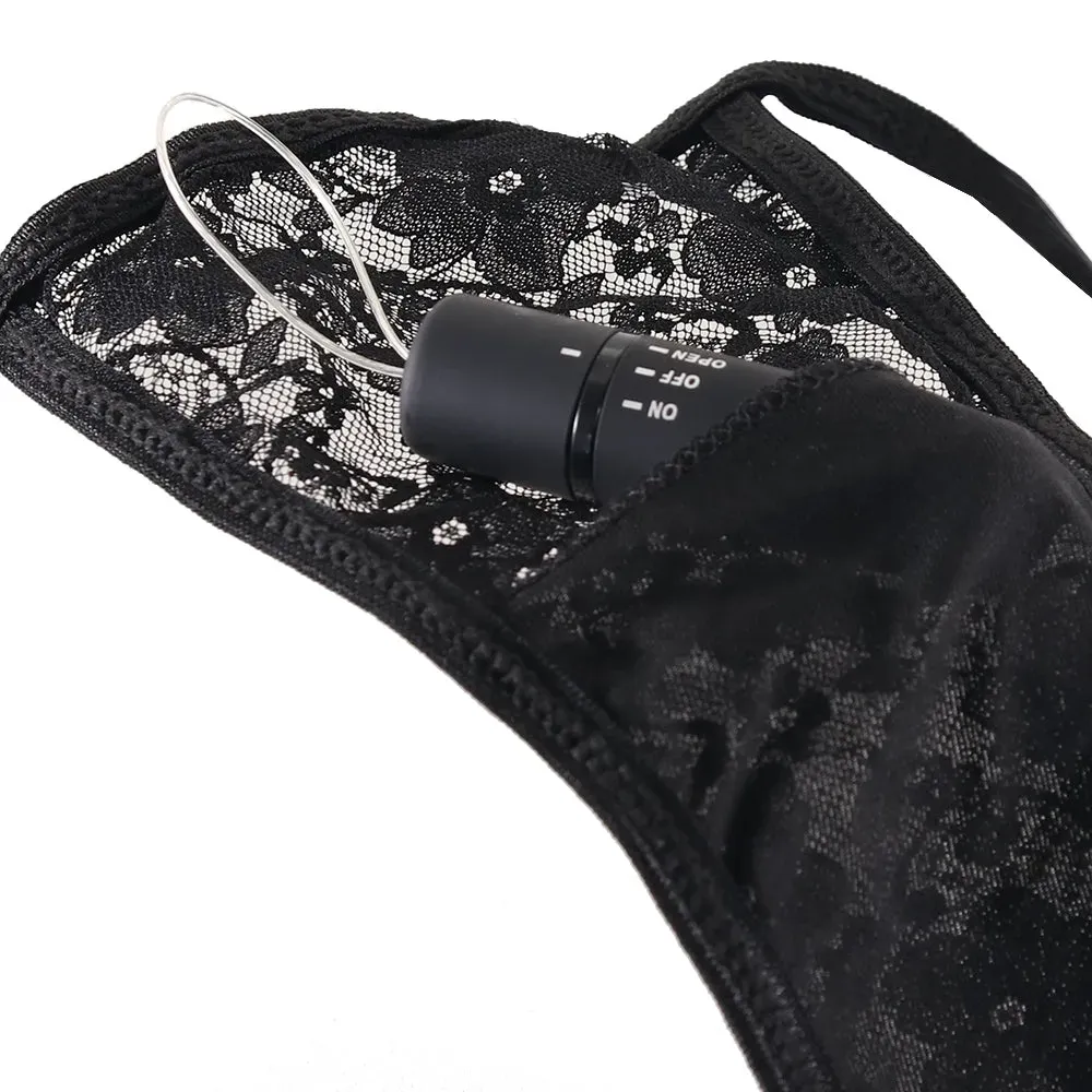 Screaming O  My Secret Treble Remote Panty Vibe Set in Black-Seduce Mart