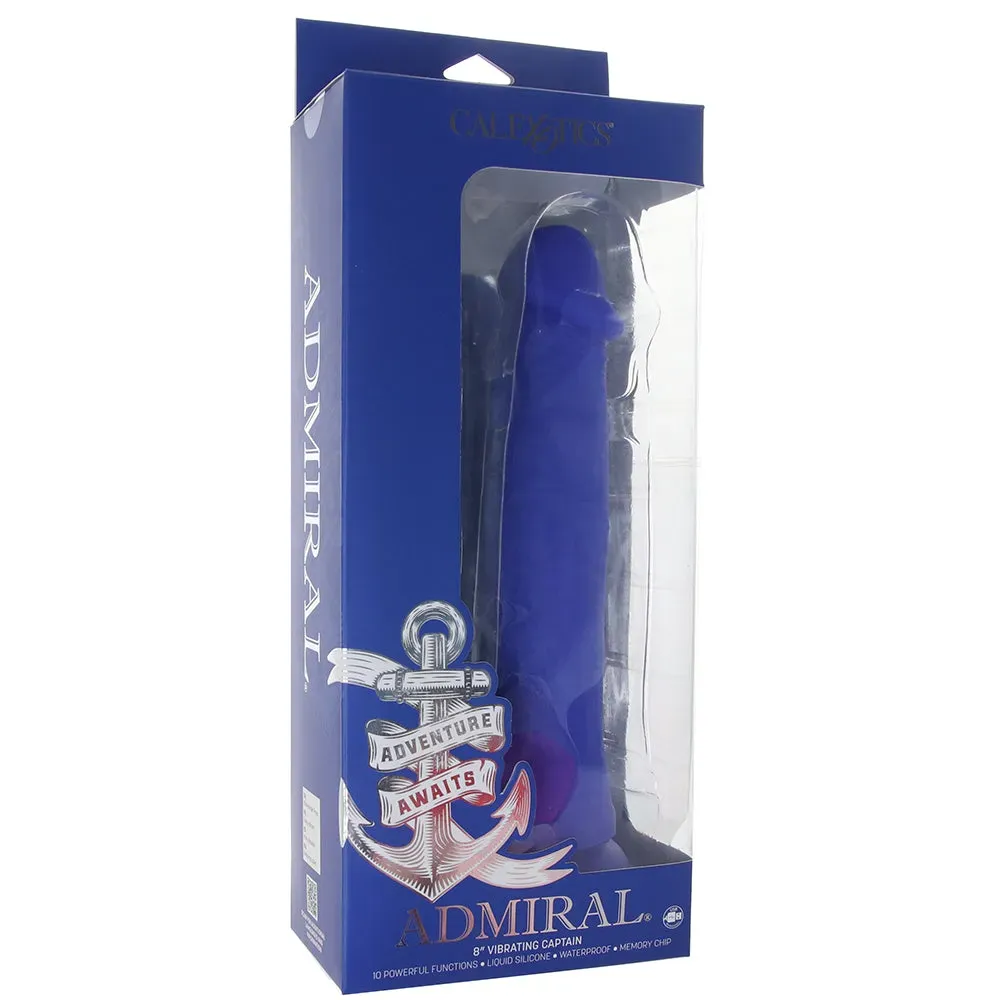 CalExotics  Admiral 8 Inch Vibrating Captain Dildo-Seduce Mart
