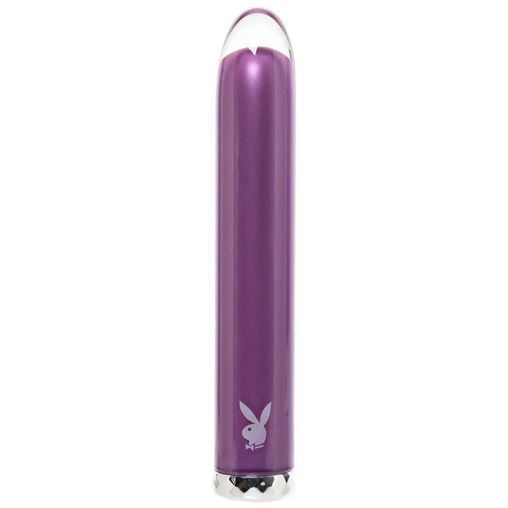 Evolved Novelties  Playboy Amethyst Glass Vibe-Seduce Mart