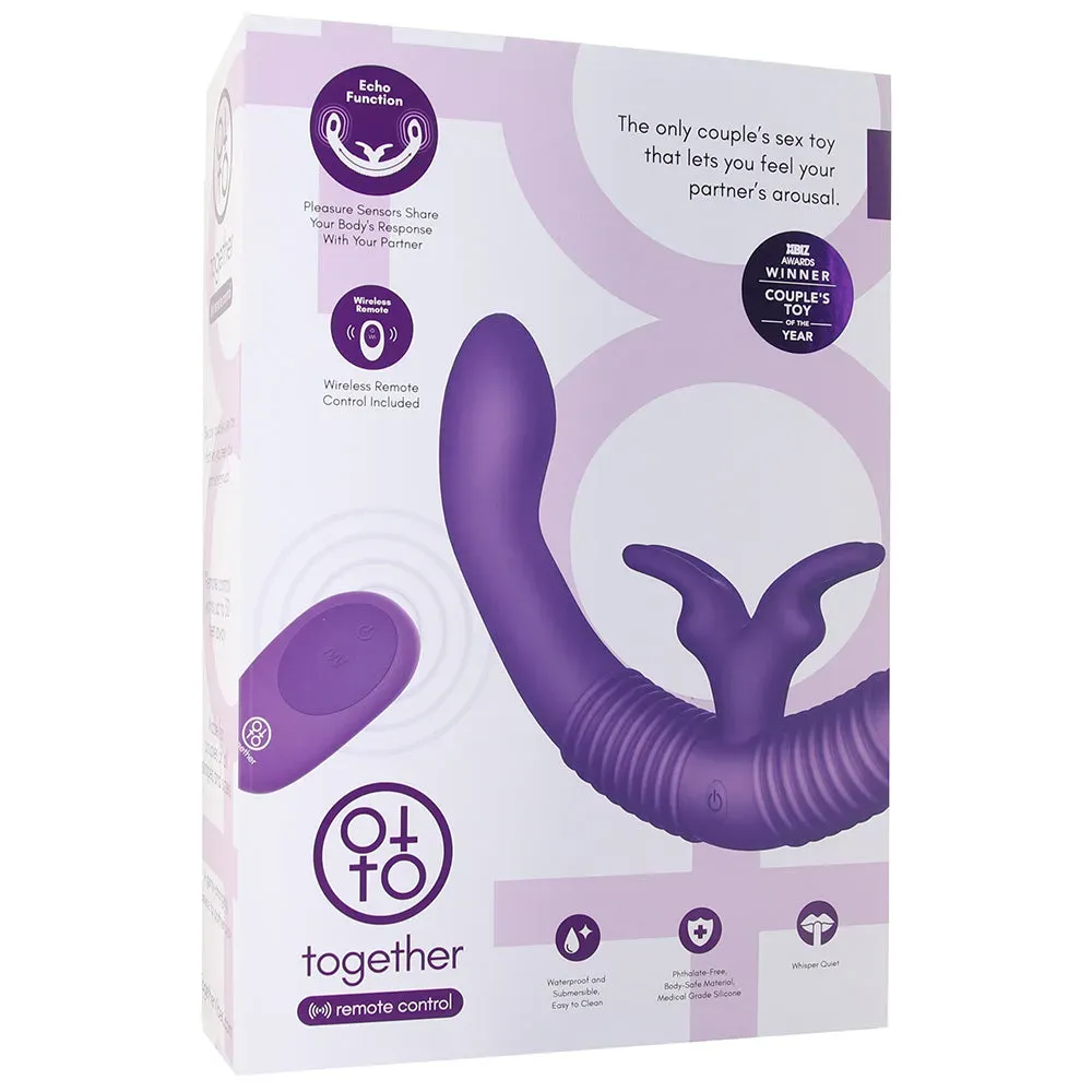 Electric Eel  Together Remote Couple's Vibe in Purple-Seduce Mart
