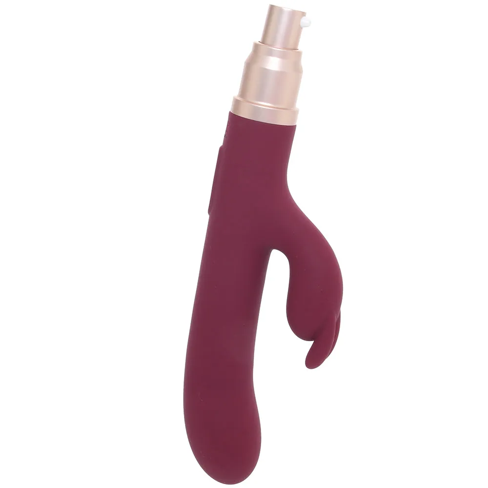 Shots Toys  Loveline The Traveler Rabbit Vibe in Burgundy-Seduce Mart