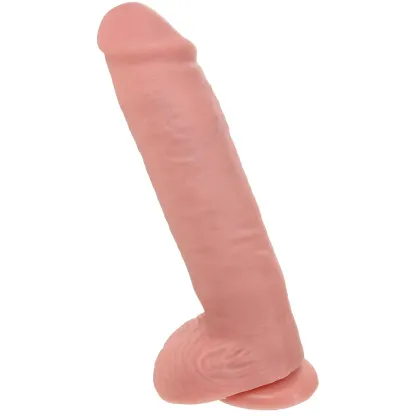 King Cock 11 Inch Cock with Balls in Flesh