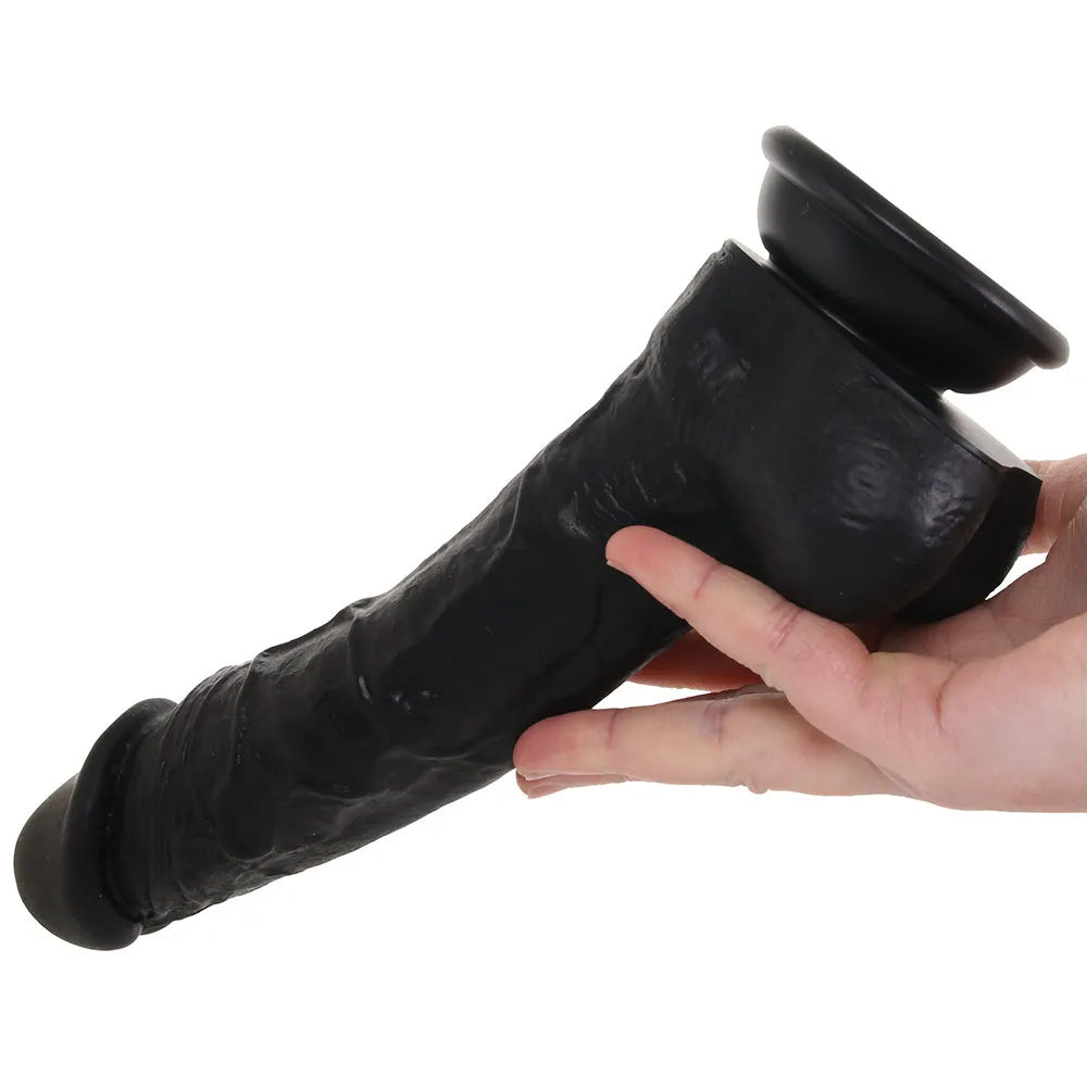 Large Silicone Colours Dildo in Black
