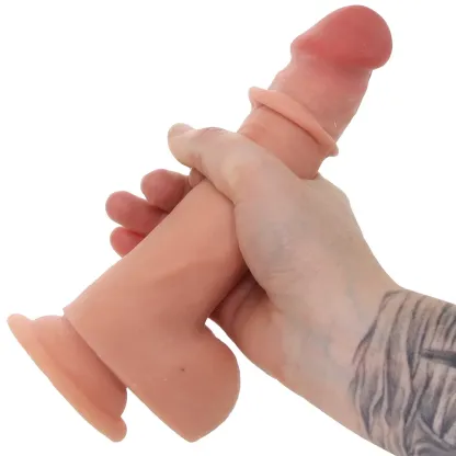Real Cocks 7.5 Inch Realistic Sliders Dildo in Vanilla