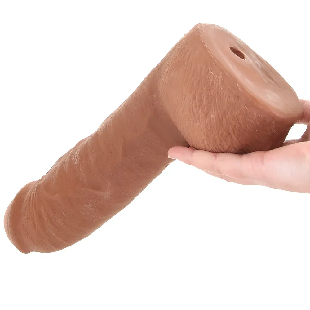 The Realistic Hung 12 Inch Cock with Balls in Caramel
