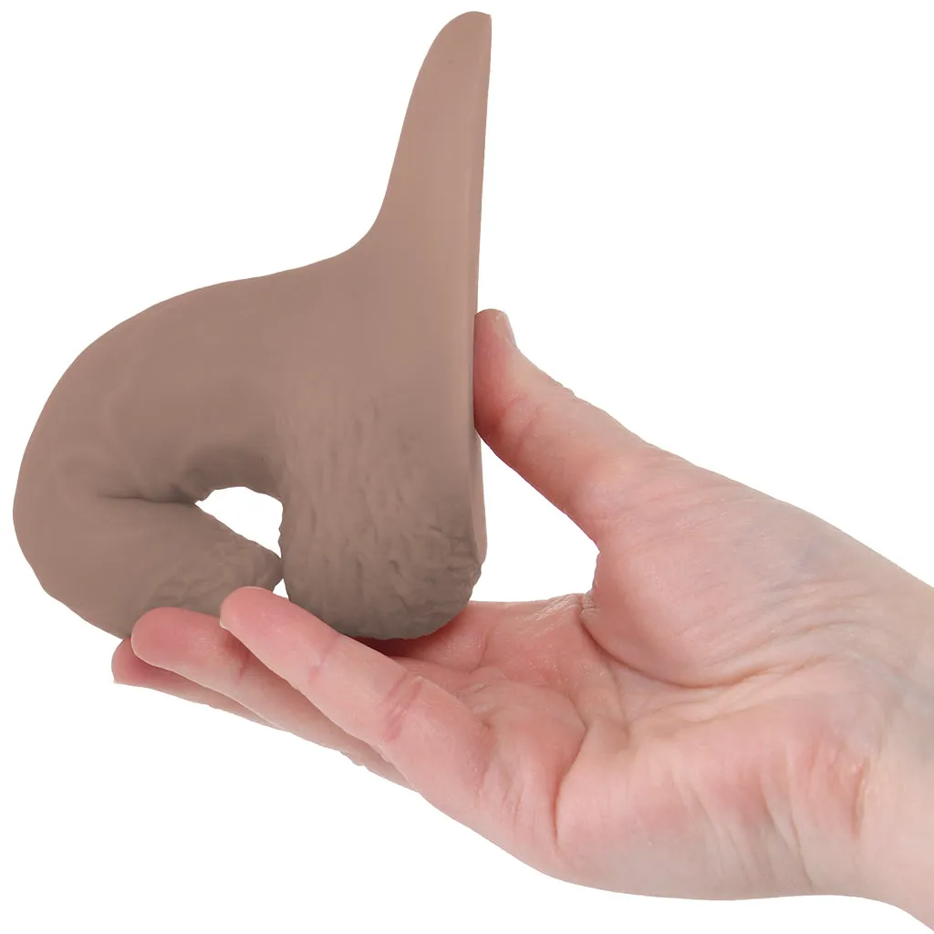 Strap U 5.1 Inch Uncut Silicone Packer in Tan