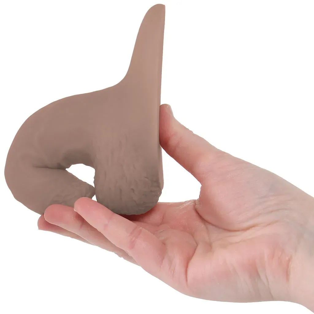 Strap U 5.1 Inch Uncut Silicone Packer in Tan