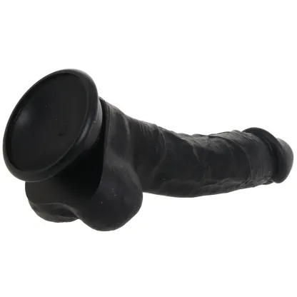 Large Silicone Colours Dildo in Black