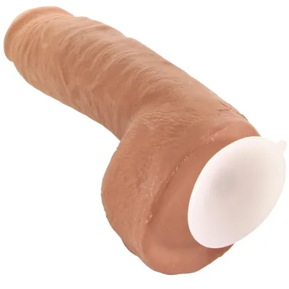 The Realistic Hung 12 Inch Cock with Balls in Caramel