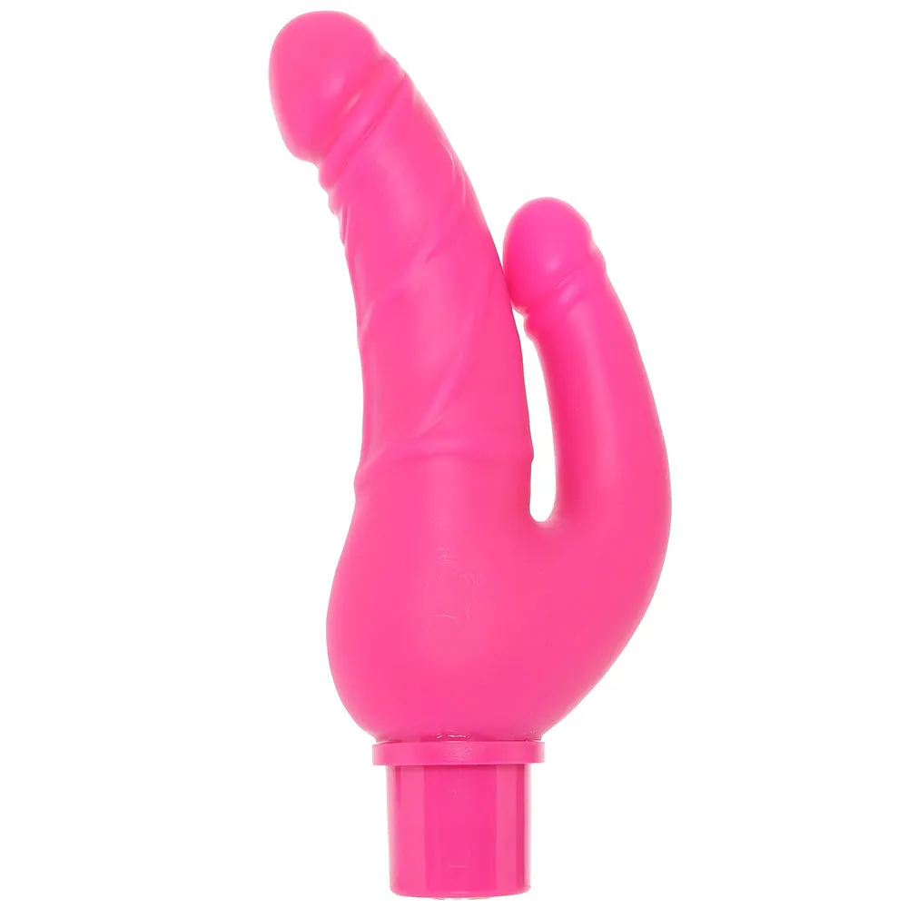 Power Stud Rechargeable Over & Under Vibe in Pink